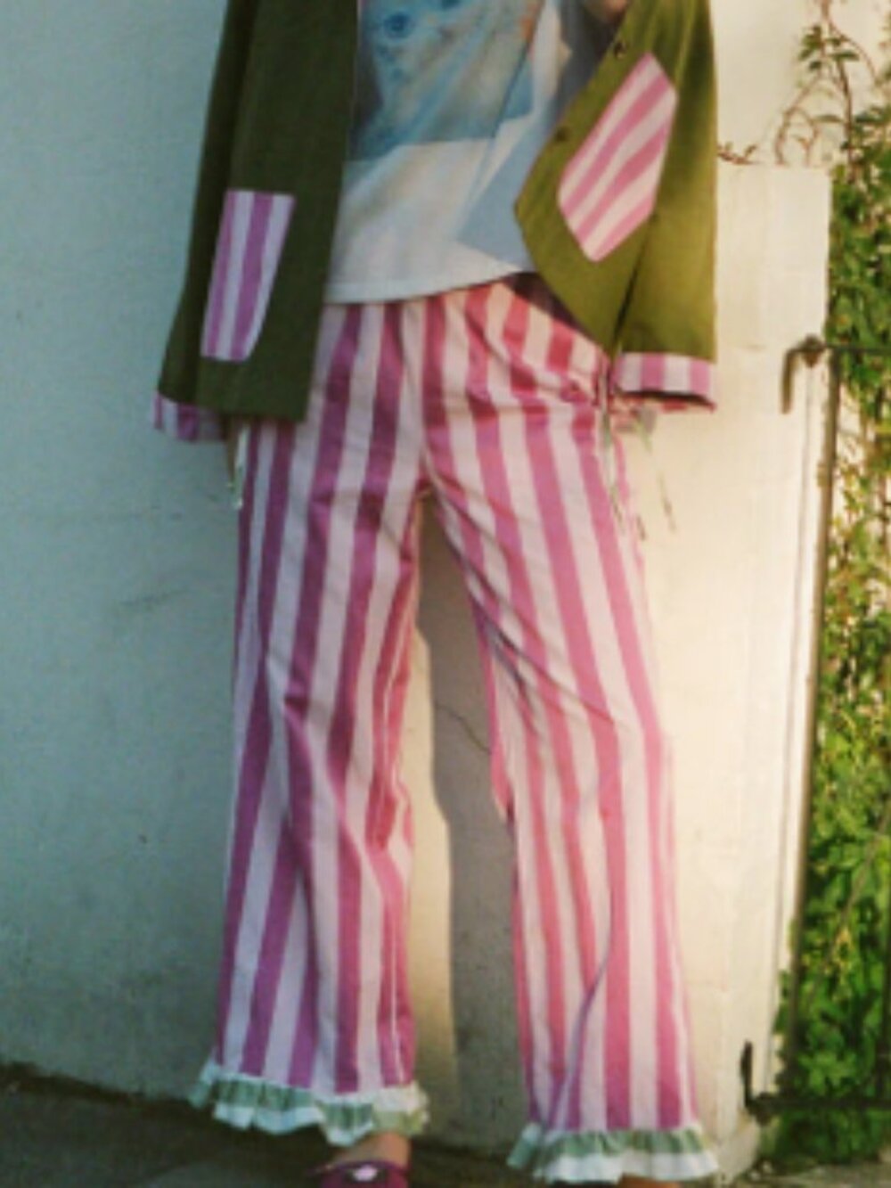 Chelsea Pant Lisa Says Gah - Rose Stripe - Picture 4 of 6